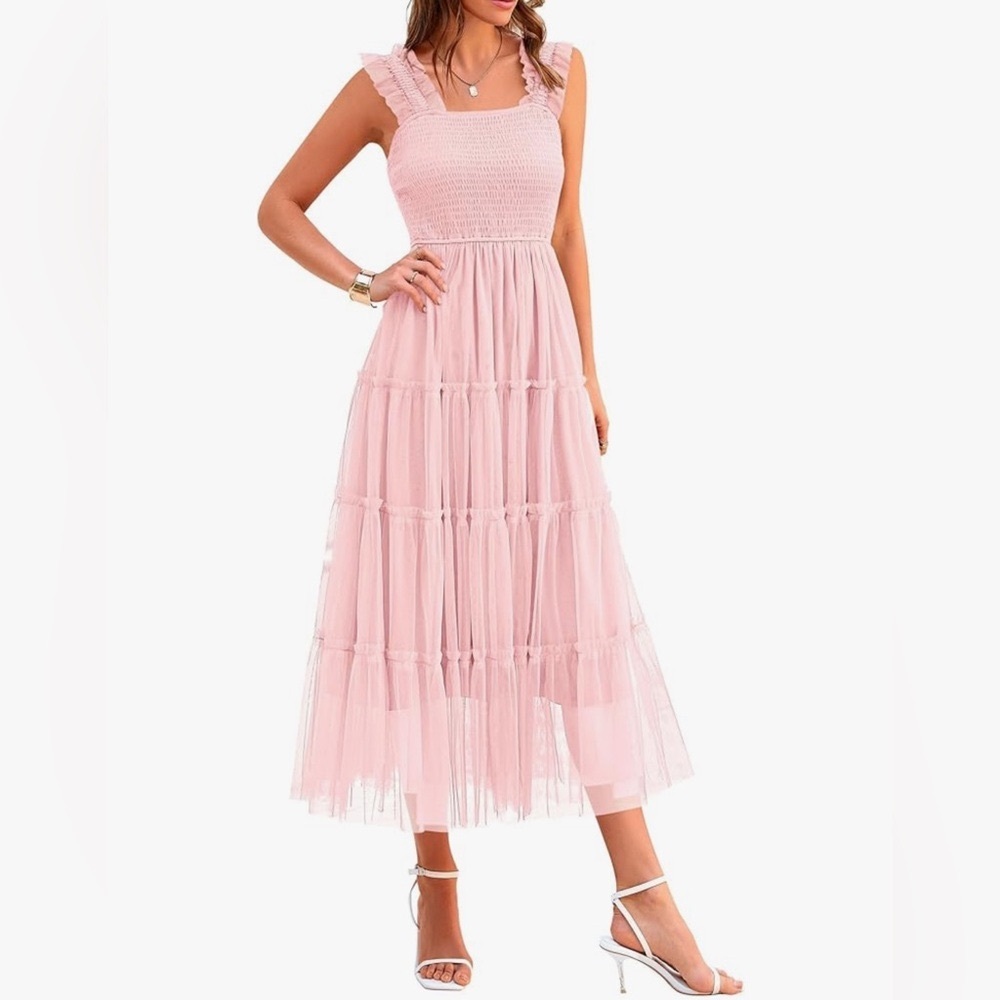 Romantic Pink Maxi Dress